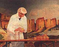 Auch Pfarrer Johannes B. Trum scheiterte am Freitag bei der Orangen-Wette.